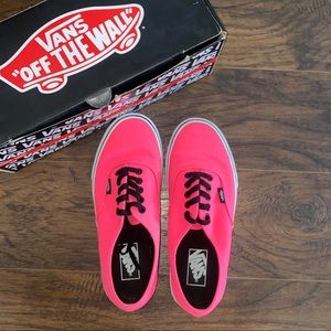 Neon pink Vans